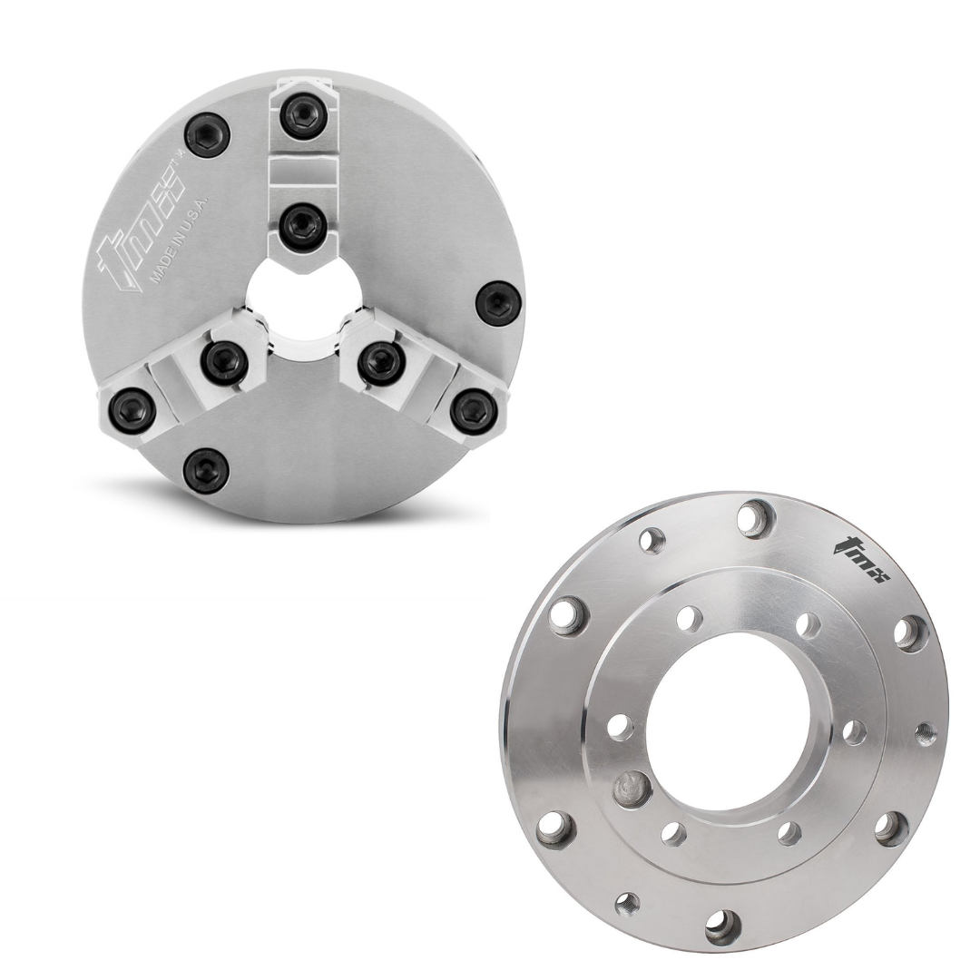Front Mount Precision Scroll Chucks - Forged Steel Body