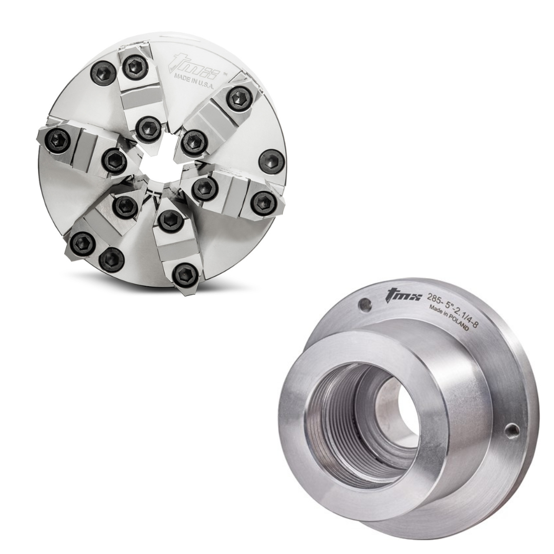 Front Mount Precision Scroll Chucks - Forged Steel Body