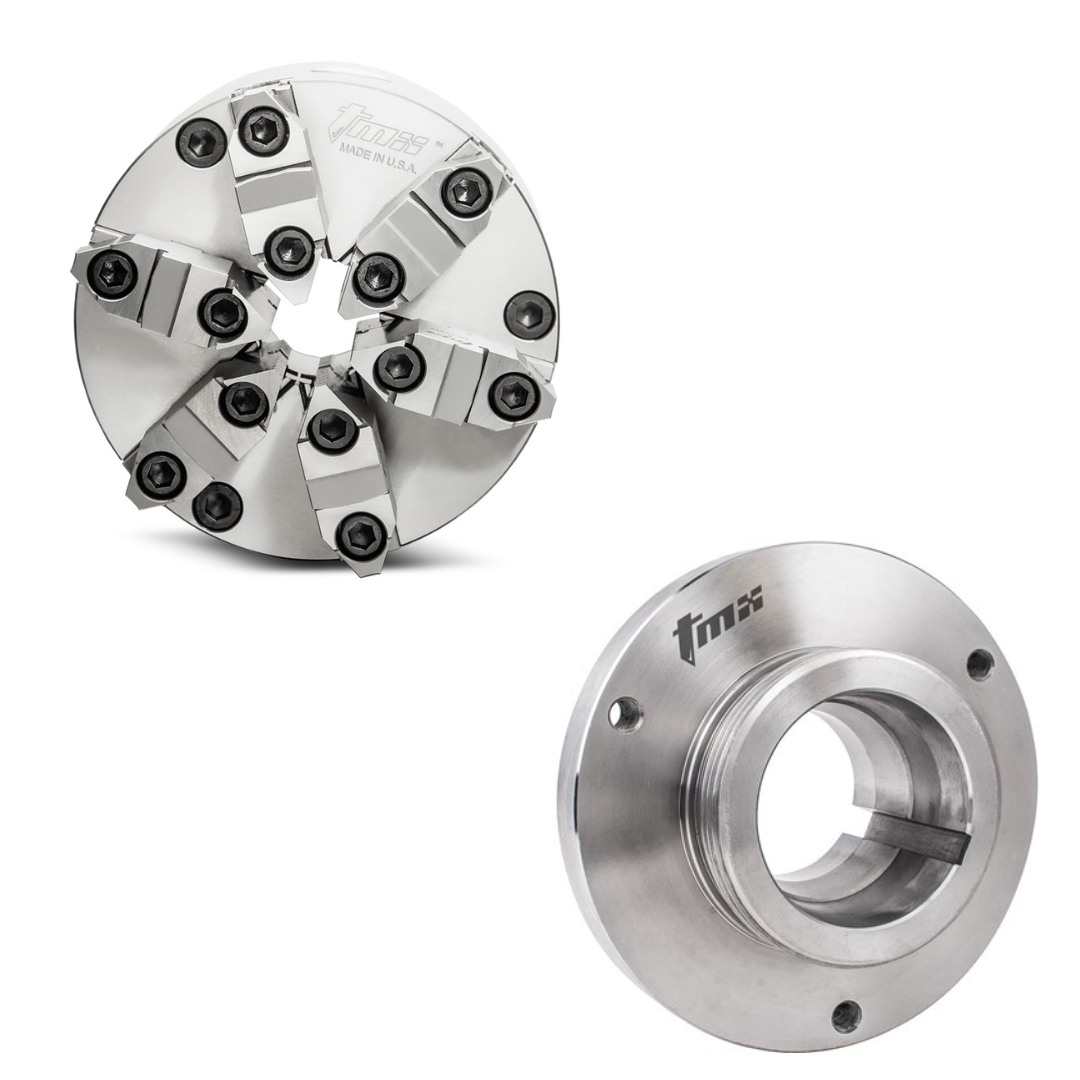 Front Mount Precision Scroll Chucks - Forged Steel Body