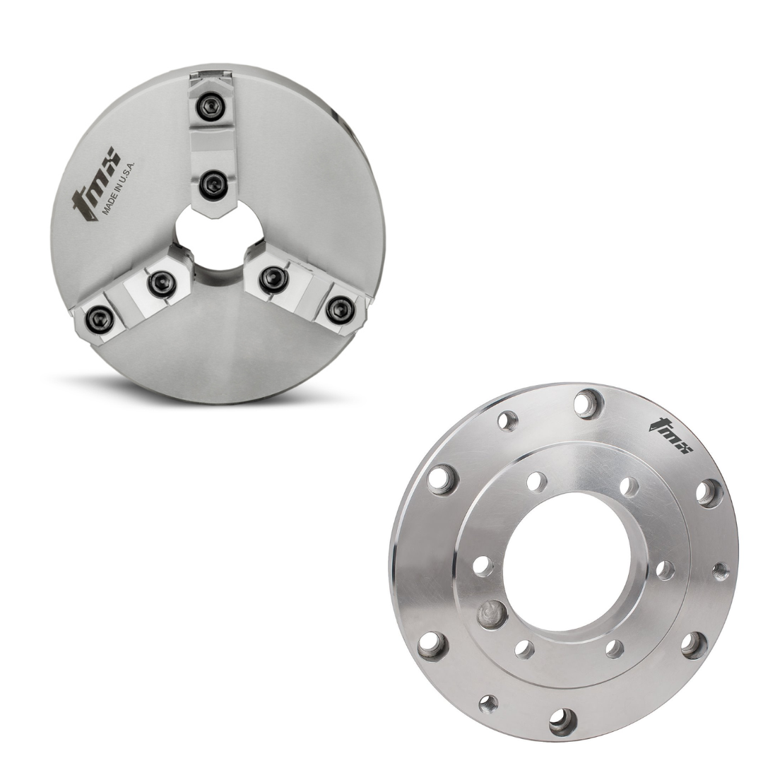 Back Mount Precision Scroll Chucks - Forged Steel Body