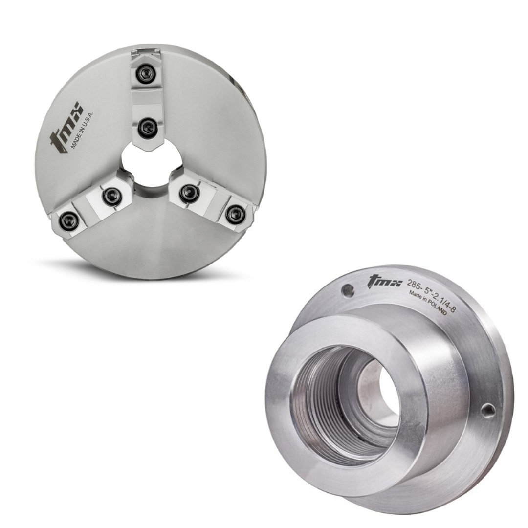 Back Mount Precision Scroll Chucks - Forged Steel Body