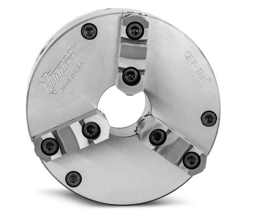 SET-TRU™ 6-Inch Super Precision Scroll Lathe Chuck - Forged Steel Body