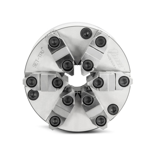 SET-TRU™ 6-Inch Super Precision Scroll Lathe Chuck - Forged Steel Body-6JAWS